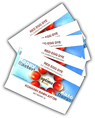 Traditional Greek Easter Egg Red Dye, by Optima Foods, 5-pack