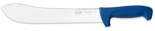 Sanelli, linea Meat e BBQ, Coltello Scimitarra XL Cm.26, Acciaio inox, Blu, 39x2.5x5.5 cm