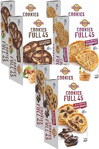 Cookies gefüllte Kekse Probierset 3 verschiedene Sorten mit 45% Creme 900g aus Griechenland