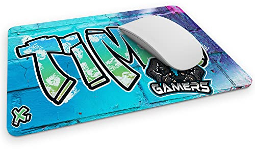 timalo® Cooles Gamer Mousepad mit Namen Bedrucken lassen | Mauspad Gaming Bild Graffiti selbst gestalten | Mousepad-g-13-270x190