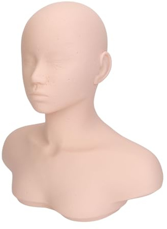 Tête de Mannequin de Massage avec épaules, Points D'acupuncture Intégrés, Matériau de qualité Supérieure, pour Entraînement de beauté, Pratique de L'acupuncture