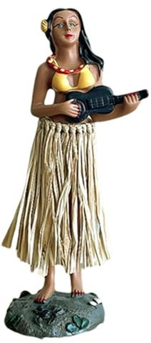 Sghtil Hawaiianische Mädchen-Ornamente, hawaiianische Armaturenbrettfigur | Tanzfigur Swing Dance Mädchen – Armaturenbrett-Ornament für Tisch, Büro, Haus, Wohnzimmer