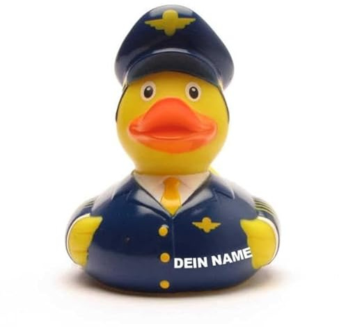 DUCKSHOP Badeenten - personalisierbar (Ente Pilot)