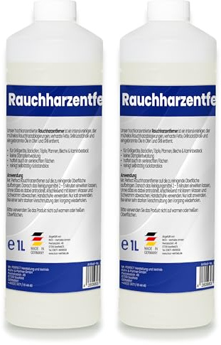 Mr. Perfect - 2x1L Rauchharzentferner I Backofenreiniger extra stark I Grillreiniger Gasgrill I Extrem kraftvoller Grillrost Reiniger I Rauchharzentferner Konzentrat dank effektiver Formel