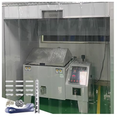 ZLRBN Kühlraums Streifenvorhang Lamelle Lamellenvorhang, PVC Streifenvorhang Lamellen Leicht Zu Installieren PVC Lamelle für Klimagerät Raum, Küche Dekoration Vorhang(120x290cm/47.24x114.17in)