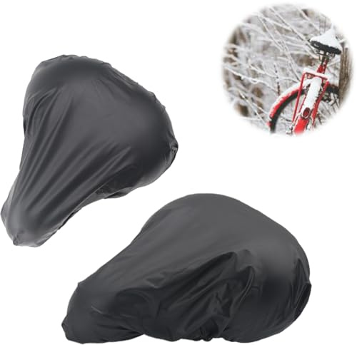 Housse Selle Velo, 2 Pièces Couvre Selle Velo, Housse de Selle de Vélo, Protege Selle Velo, Housse de Pluie pour Siège de Vélo, Imperméable Housse de Siège de Vélo pour Chaque Selle de vélo
