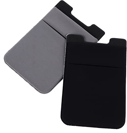 Uonlytech 2pezzi Portacarte Per Smartphone Custodia Adesivo Riutilizzabile Design e Banconote