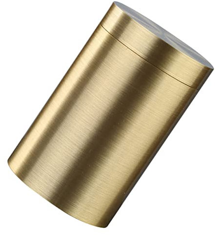 MOLUCKFU Kleine Metalldose Luftdichtem Verschluss Kupferdose Als Teebehälter Lebensmittelbehälter Vorratsbehälter Tee Kaffeebohnen Zucker Usw