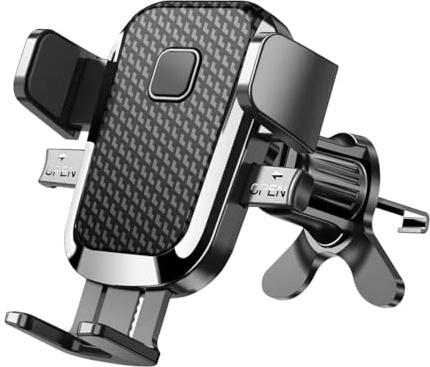 JNNJ Auto Handyhalterung Universal, Handyhalterung Auto-Stabilisieren, Handy Halterung Auto Lüftung Handyhalter Smartphone Halterung Auto, 360° Drehbar Kfz Autohalterung Für Phone(L Textur)