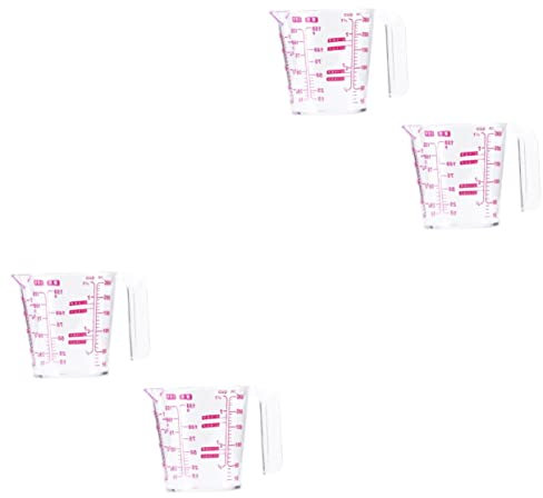 Cabilock 2 Set Misurino Trasparente Misurino Contenitori Per Torte Trasparente Per Miscelazione Tazze Graduate Per Liquidi Contenitore Per 2 pezzi * 2