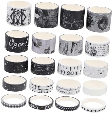 SEWOART 20stücke Retro Aufkleber Vintage Washi Tapes Scrapbook Diy Tapes Zarte Hand Account Album Diy Sticker Klebefolie Vintage Washi Sticker Für Tagebücher Broschüren Terminkalender
