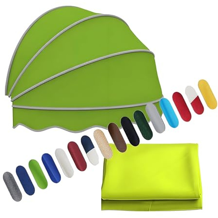 Tende Cappottina Da Sole, Tende Da Sole Per Finestra, Tettoia A Cupola Pieghevole Per Porte, Tettuccio Resistente Al Sole Poliestere, per Cortile Negozio(Grass Green,170cm/66.93in)