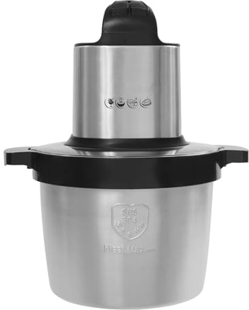 Tritatutto elettrico multiplo da 1500 W, tritatutto universale da 6,5 l, con 1 lama e 1 raschietto, colore: nero