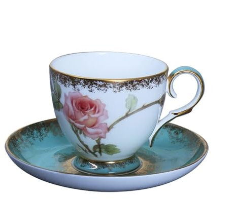 AQKKMN Juego de Tazas de café Creativas Europeas, Juego de té, Porcelana de Hueso, cerámica China, té y café. Taza de café