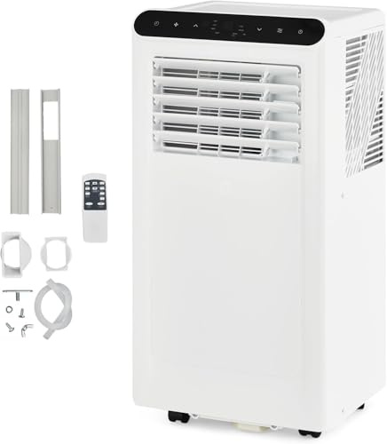12,000 BTU Portable AC Units for Rooms, 3-In-1 Portable Air Conditioner Up to 550 Sq.Ft(Approx.) | Remote, LED Display, 24H Timer | Includes Window Kit & Extendable Hose, White-3031