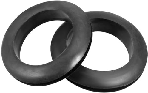 TOP-VIGOR 10Pcs Black Rubber Grommets 35mm Cable Wire Protector Rings Electrical Hole Gaskets for Conductor Wiring Cables and Plugs