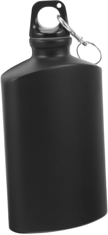 EXHUMKY Bouteille Eau Plate Aluminium Flasque Portable pour Camping Randonnée et Activités Extérieures Accessoire Pratique et pour Amateurs de Plein Air
