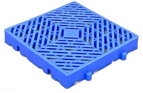 LUNAIZHUO Kunststoffunterlagen, Feuchtigkeitsbeständige Kunststoffpaletten, Gitterroste für Kellerlagerung, Lager-Frachtgitter, Feuchtigkeitsbeständige Platten(50x50x5cm/20x20x2in)