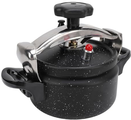 Fdit Olla a Presión, Envasadora a Presión a Prueba de Explosiones de Aleación de Aluminio con Fondo Compuesto para Estufa de Inducción de Gas Olla de Gran Capacidad para Frijoles, (3L)