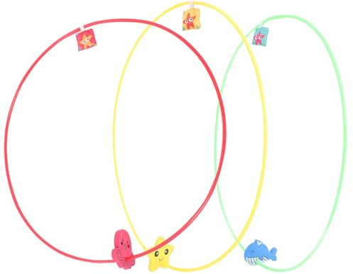 WEKAMOS 3 Pezzi Anelli da Immersione per 80 CM Giocattoli da Piscina Estivi per Giochi Subacquei Set Giochi da Immersione per 4-8 Anni Addestramento Nuoto Piscina