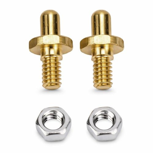 Paquete de 2 pasadores de bisagra ajustables para puerta de parrilla 70332, aptos para Weber Summit Spirit Grill, pernos y tuercas de bisagra de acero inoxidable, reemplazo