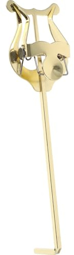 VICASKY Porte-partitions Métallique pour Trompette et Lyre, Clip Portable Doré, Support Antidérapant pour Extrait de Partition Musicale, Accessoire Léger pour Concerts et Répétitions