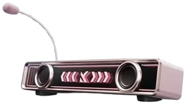 WAFOHSR Altoparlante Da Gioco Bluetooth A Doppia Modalità, Soundbar BT5.4, Suono Surround 7.1 Personalizzato Con Microfono, Altoparlanti Cablati Connettività Versatile(Silver)