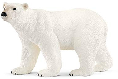 Schleich Polar bear | detaljerade djurfigurer | detaljerad djurfigur | present till pojkar och flickor