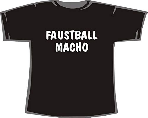 Faustball Macho; T-Shirt schwarz, 40/42; Gr. M; Damen