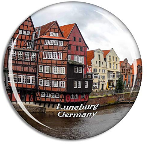 Weekino Lüneburg Deutschland Kühlschrankmagnet 3D Kristallglas Touristische Stadtreise Souvenir Collection Geschenk Starker Kühlschrank Aufkleber
