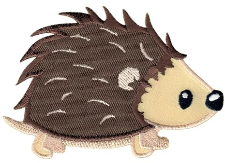 PatchMommy Igel Aufnäher zum Aufbügeln für Kinder, 6,35 x 9 cm | Gesticktes Bügelbild, Patch & Applikation für Baby- und Kinderkleidung & Rucksäcke – zum Aufbügeln oder Aufnähen