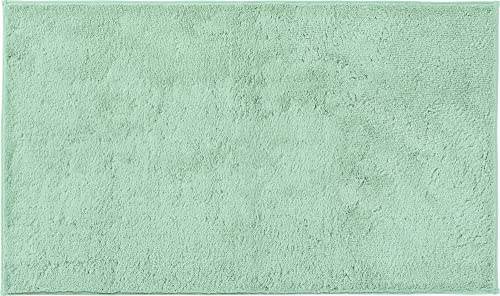 Erwin Müller Badematte, Badteppich Uni ULM Jade Größe 50x80 cm - Baumwolle, kuschelig, rutschhemmend, für Fußbodenheizung geeignet