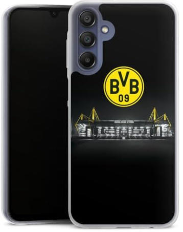 Slim Case kompatibel mit Samsung Galaxy A15 Silikon Handyhülle transparent Hülle extra dünn BVB Stadion Borussia Dortmund