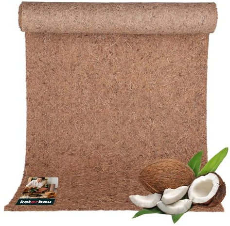 KOTARBAU® Kokosmatte Natural zum Zuschneiden 150x50 cm Kokos Anzuchtmatte Kokosmatte Winterschutz 50cm Kokosmatte Garten Kokosmatten Pflanzenschutz Kokosmatten Winterschutz Kälteschutzmatte
