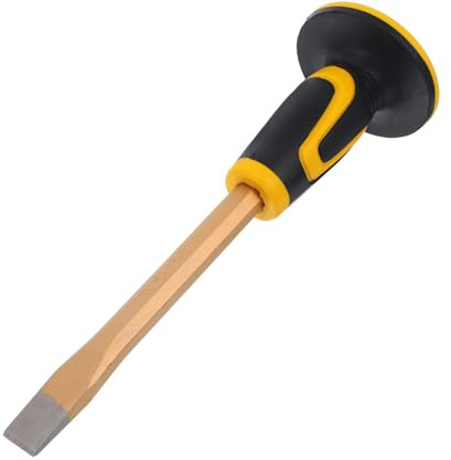 CIYODO Scalpello per Muratura Strumento Durevole in Lega di Acciaio al Tungsteno con Protezione Mano Ergonomica, Scalpello Piatto 18mm per Incisione e Lavorazione Professionale