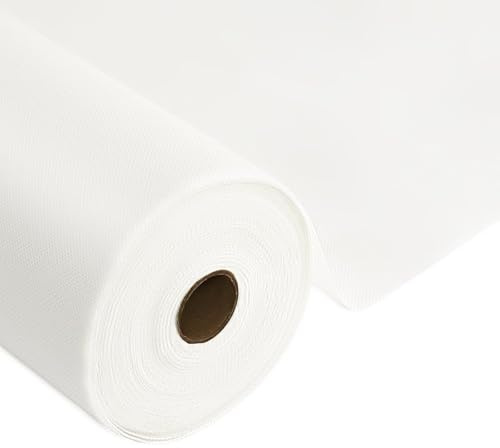 HiBeauty PRO Tischdeckenrolle Einweg, Weiß, 1x45m, Tischdecke | Einweg Vlies Stoffähnlich, ideal für Jede Party, Hochzeit, Geburtstagsfeier, Taufe, Gastronomie, Größe und Farbe nach Wahl