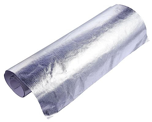 NIYANGLE Self-adhesive Aluminum Foil Tape High-temperature Resistant Fiberglass Heat Barrier Silver 30cm x 60cm Insulation Tape for Home and Kitchen Use