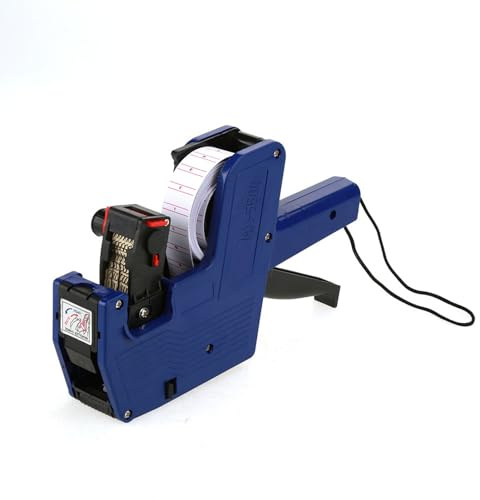 KIMISS MX-5500 Labeler Price Tag - 8 Digit Pricing Solution for Retail Applications - Includes Labels and Ink Refill (Blue)