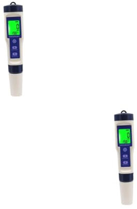 PartyKindom 2st Salinitätsmesser Salzwasseraquarium Meter Digitaler Meerwasserqualitätstester Pooltester Digital Salzzähler Testset Für Salzwasseraquarien Schwimmbad Wassertester Plastik