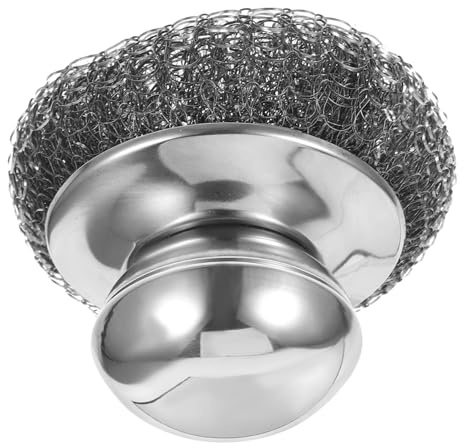 Stainless Steel Dish Scrub Brush with Handle for Kitchen Pans