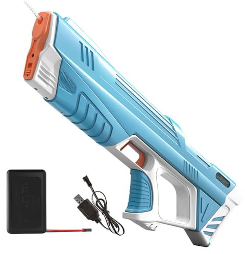 Mineup Wasserpistole Elektrisch Mit Wasseraufnahme, Automatische Elektrische Wasserpistole, Automatische Wasserspritzpistole Für Erwachsene Kinder, Wasserpistole Spielzeug Für Sommer Draussen Pool