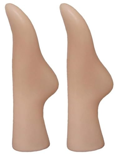Ymxygz 2 Pz Stampi per Piedi Modelli di Piede Femminile Stampi per Esposizione di Scarpe Espositore per Calzino per Negozio di Scarpe Espositore per Gioielli Calzino