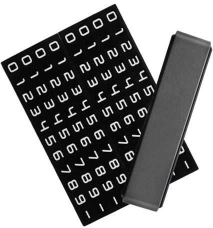 WEKADRIN 1 Ensemble De Plaques D'Immatriculation De Stationnement pour Numéro Numérique De Temporaire pour Tableau De Bord Panneau