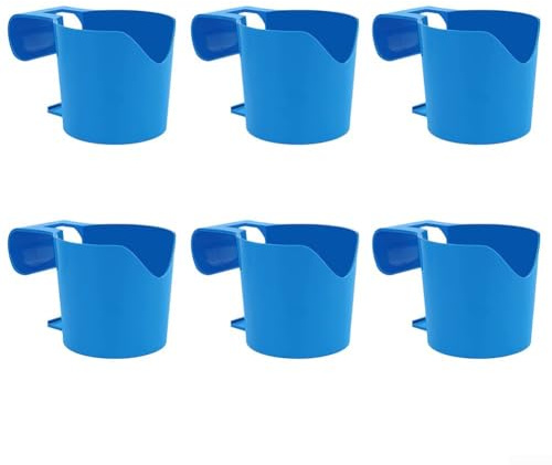 Juego de 6 portavasos junto a la piscina, para mantener las bebidas al alcance, perfecto para uso en piscina sobre el suelo