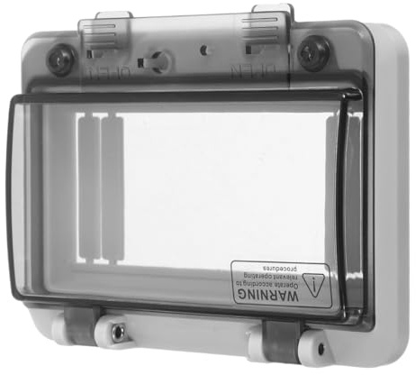 Zerodeko Cubierta Transparente Para Cuadro Eléctrico De 6 Vías Tapa Para Caja De Disyuntores Resistente Al Agua Y Al Polvo Para Panel De Distribución Interior Y Exterior 5.07X3.85X1.25in