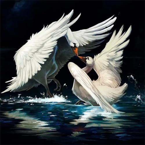 Puzzle 500 Piezas,Beso de Cisne Puzzles para Adultos,Rompecabezas de Adultos, Juguetes de Regalo Entretenimento Puzzle, Juego de Rompecabezas