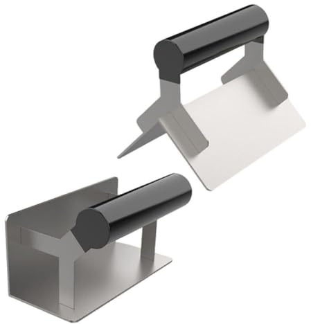 Paleta de esquina de acero inoxidable para paneles de yeso, acabado interno externo para hormigón, cemento, yeso, estuco, trabajo, 1,3 mm de grosor (esquina interna)