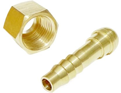HSMXNEONJB 10mm Schlauch OD Zu M16x1.5 Metric Weibliche Rechtsgewinde Messing Rohr Fitting Union Stecker