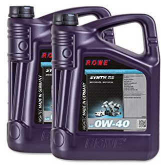 ROWE - 2x 5 Liter HIGHTEC SYNTH RS SAE 0W-40 Motorenöl - PKW Motoröl für moderne und sportliche Pkw-Otto- oder Dieselmotoren, mit und ohne Turboaufladung