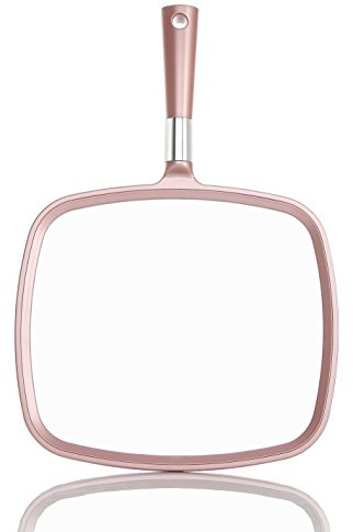 Miss Sweet Handheld Mirror Makeup Mirror (Rose Gold)